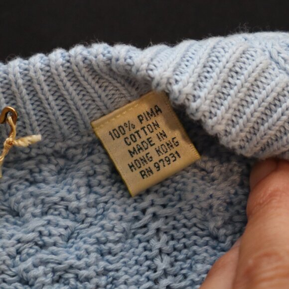 Magnolia Lane Womens Masters Golf Cable Knit Pima Cotton Sweater Size XL New - Picture 4 of 8